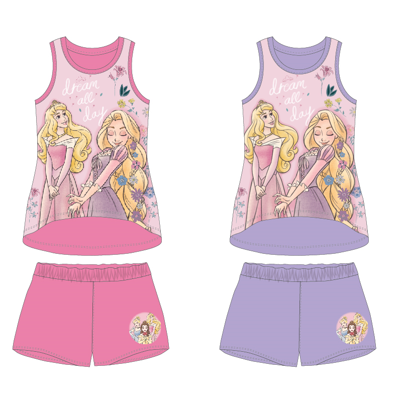 Princess Disney T-Shirt + Kurzes Set