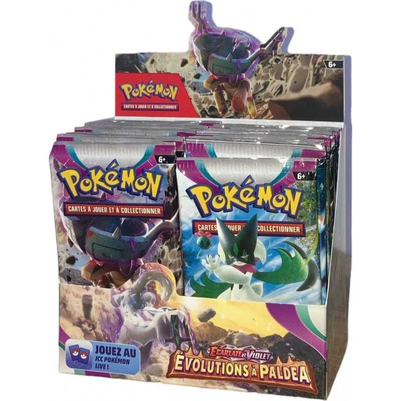Booster Pokémon écarlate et violet évolutions à Paldea