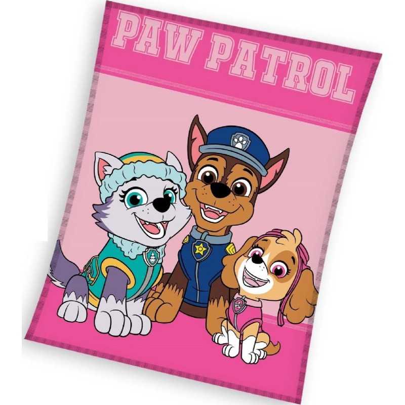 Plaid Polaire Pat Patrouille - Paw Patrol en rose - New discount.com