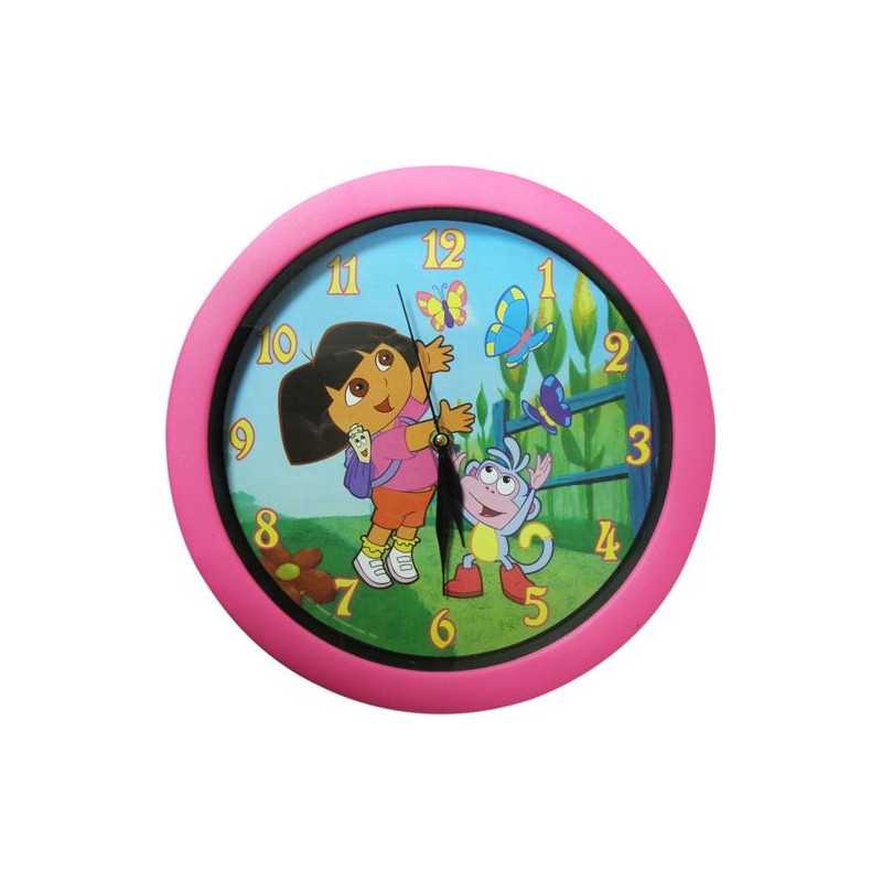 Dora color wall clock