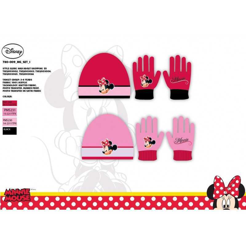 Minnie Disney Hat and Gloves Set