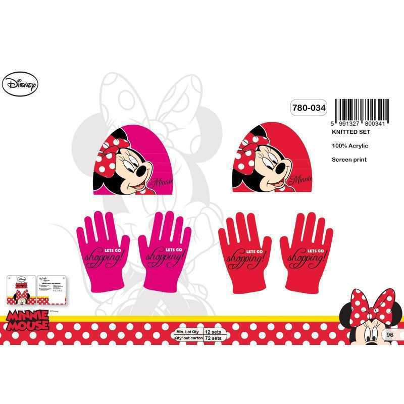 Set Bonnet et Gants Minnie Disney -780-034