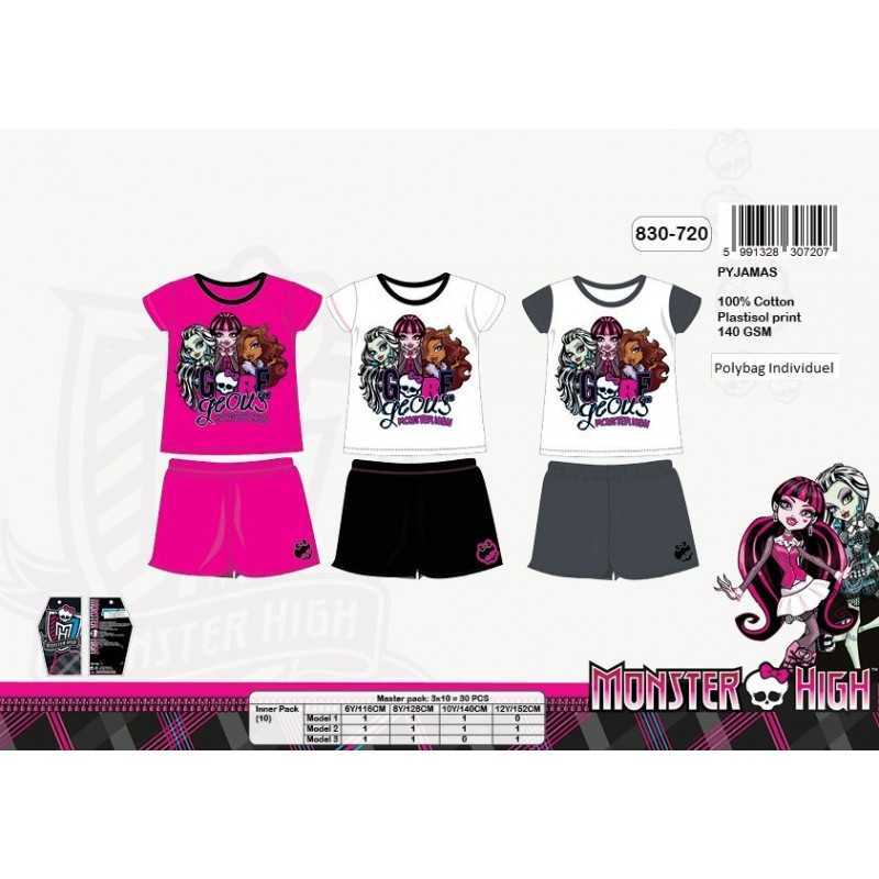 Kurzer Schlafanzug Monster High 830-720