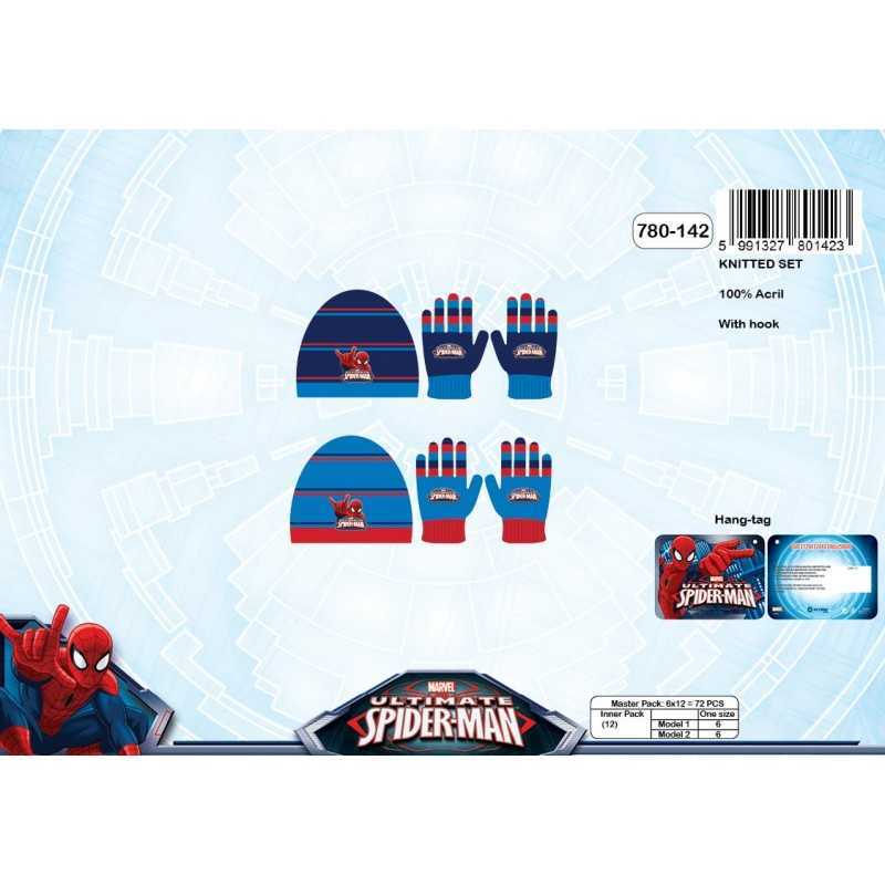 Spiderman Beanie and Gloves Set -780-142