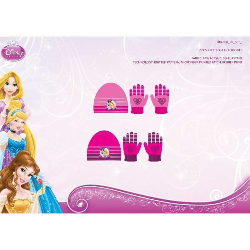 Conjunto de guantes y gorro de princesa 780-088