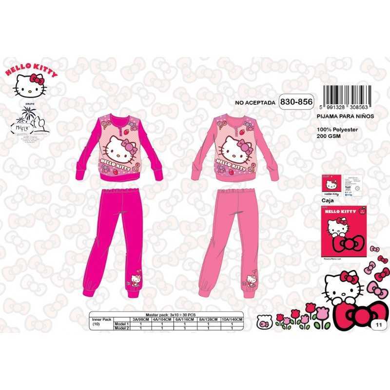 Hello Kitty fleece long pajamas