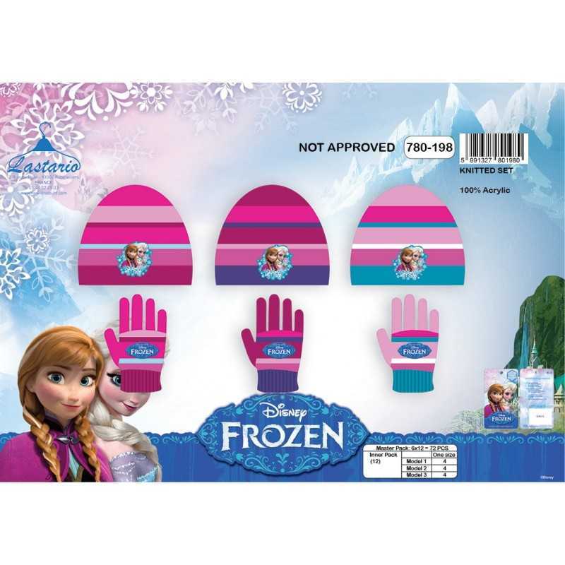 Set 2 pièces Frozen Disney  bonnet et gants La reine des neiges
