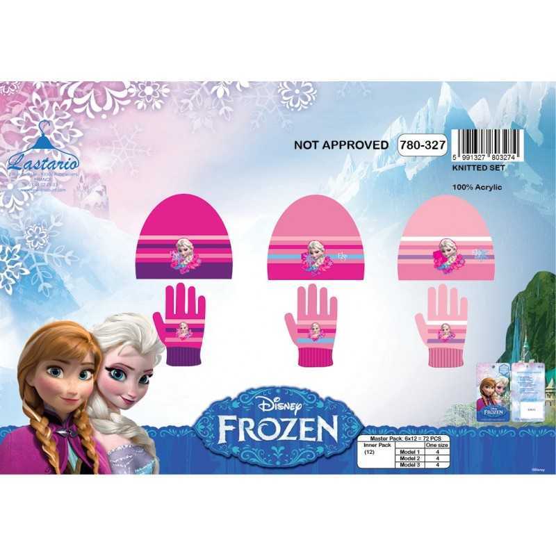 Set 2 pièces Frozen Disney bonnet et gants La reine des neiges - 780-327