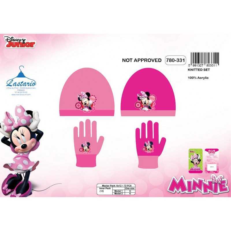 Set 2 pièces Minnie bonnet et gants Minnie
