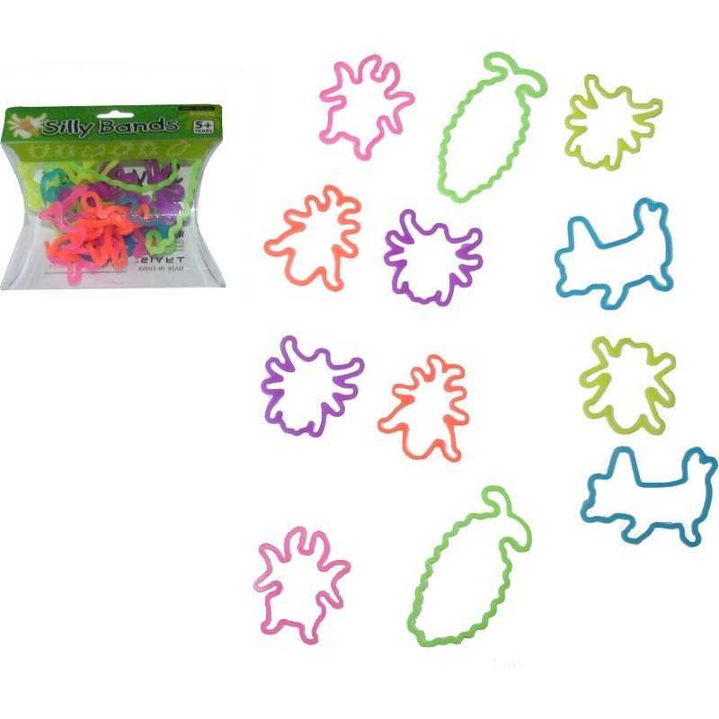 BLISTER OF 12PCS Pulseras SILLY BANDS Insectos 100% SILICONA