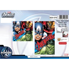 Set de 2 serviettes Avengers marvel