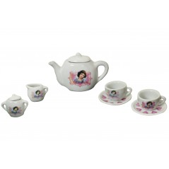 Service, tea 9 pieces Snow White porcelain