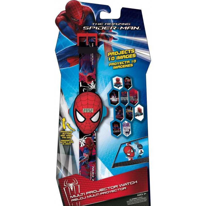 Montre projecteur Spiderman 4 - 3D - 10 hologrammes spiderman 4