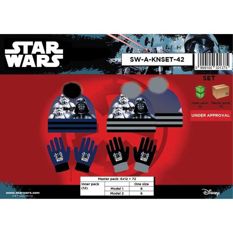 Sombrero de Star Wars de 2 piezas y guantes de Star Wars.