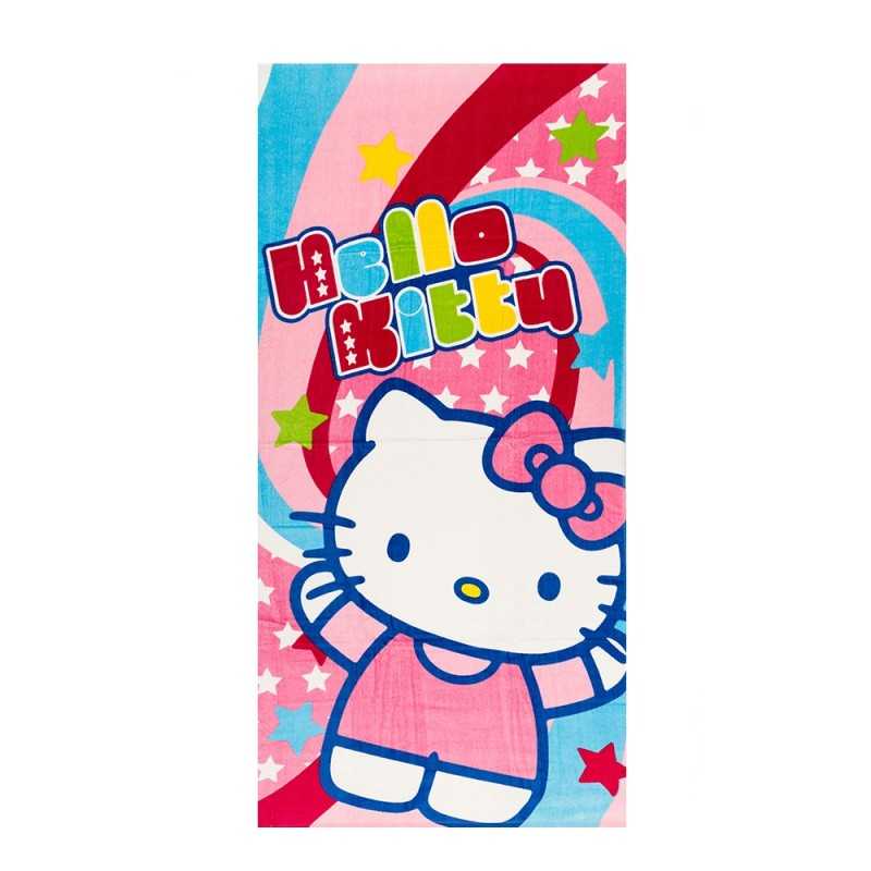 Drap de plage coton gm Hello Kitty