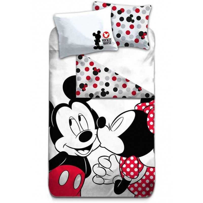 Mickey und Minnie Bettwäsche Set - 100% Baumwolle