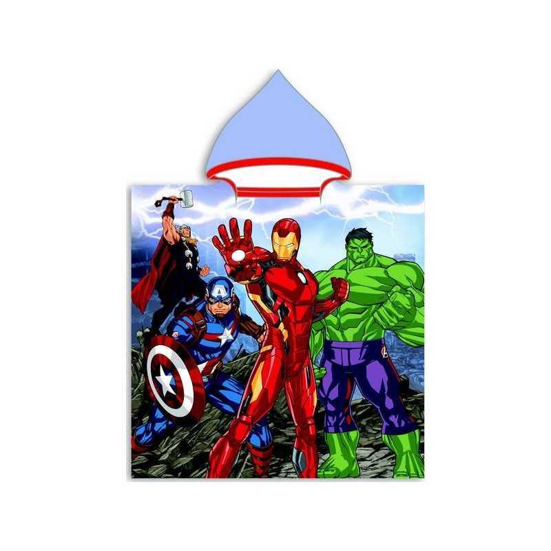 Poncho de bain Avengers à capuche